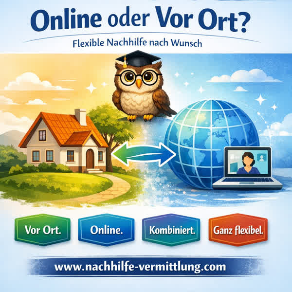 Online oder Vor Ort? Flexible Nachhilfe nach Wunsch
