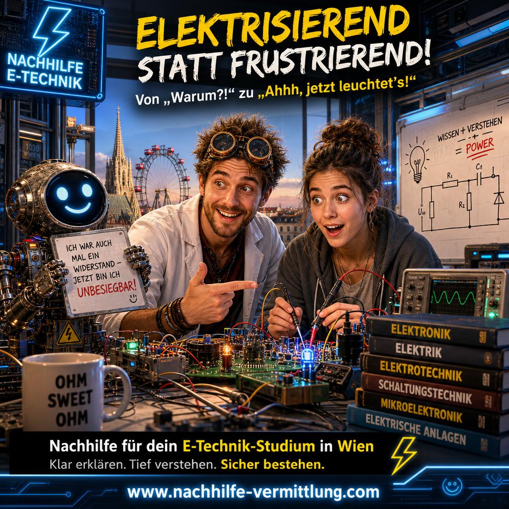 Nachhilfe Elektronik, Elektrik, Elektrotechnik, Schaltungstechnik, Elektrische Anlagen, Mikroelektronik Wien